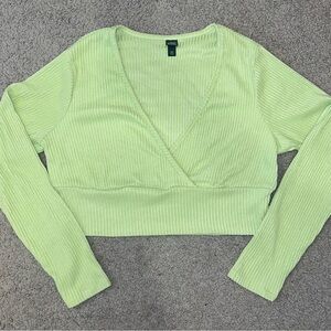 Women’s Wild Fable Long Sleeve Crop Top